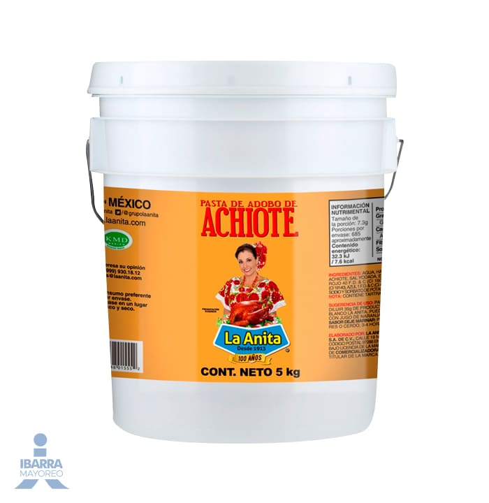 Adobo Achiote La Anita Cubeta 5 kg