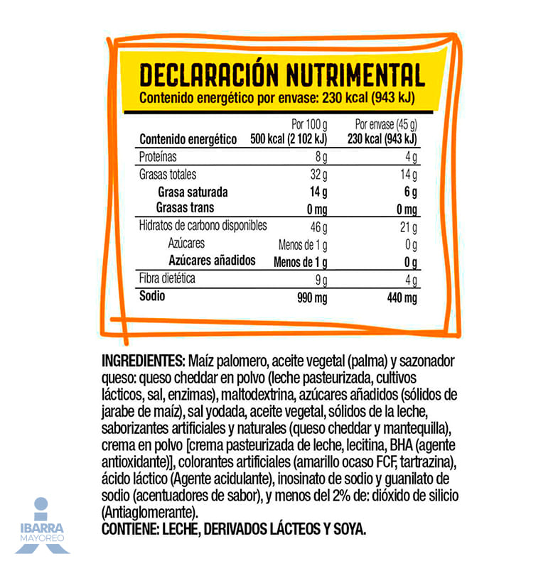 Botana Palomitas Act II Queso 45 g