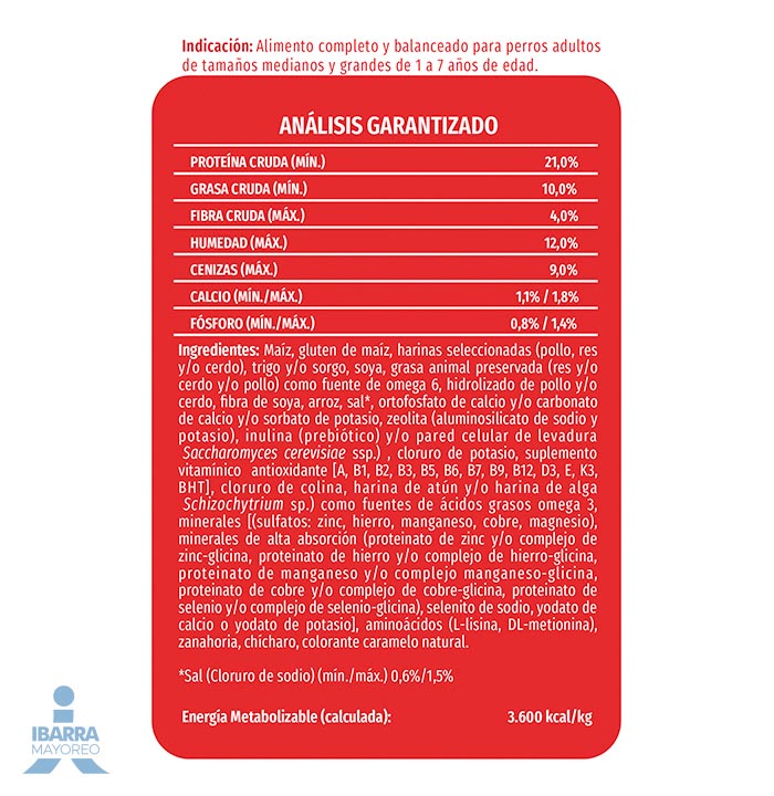 Dog Chow alimento seco perros adultos medianos y grandes 500 g