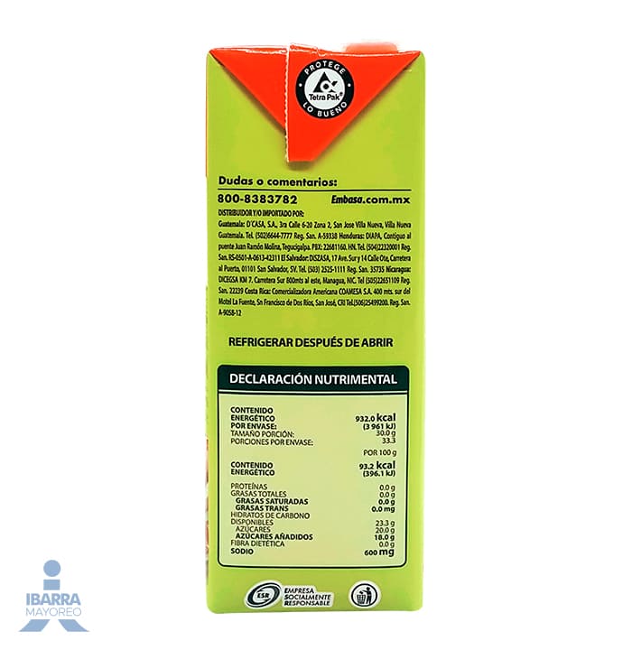 Salsa Cátsup Embasa Tetrabrick 1 kg