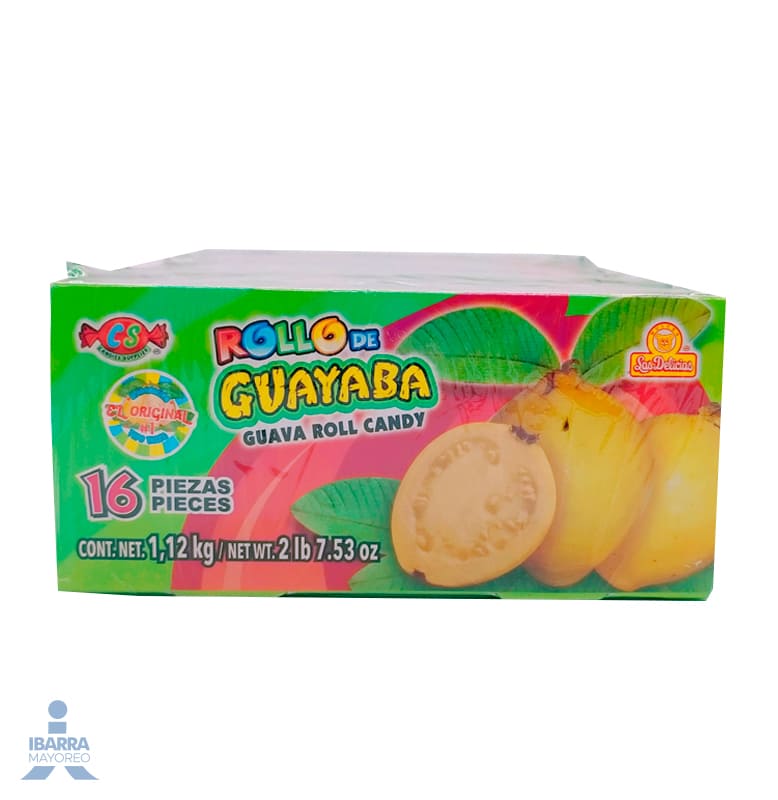 Dulce Las Delicias Rollo de Guayaba 16 pzas.