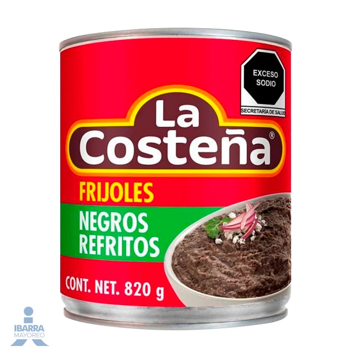Frijol Negro Refrito La Costeña 820 g