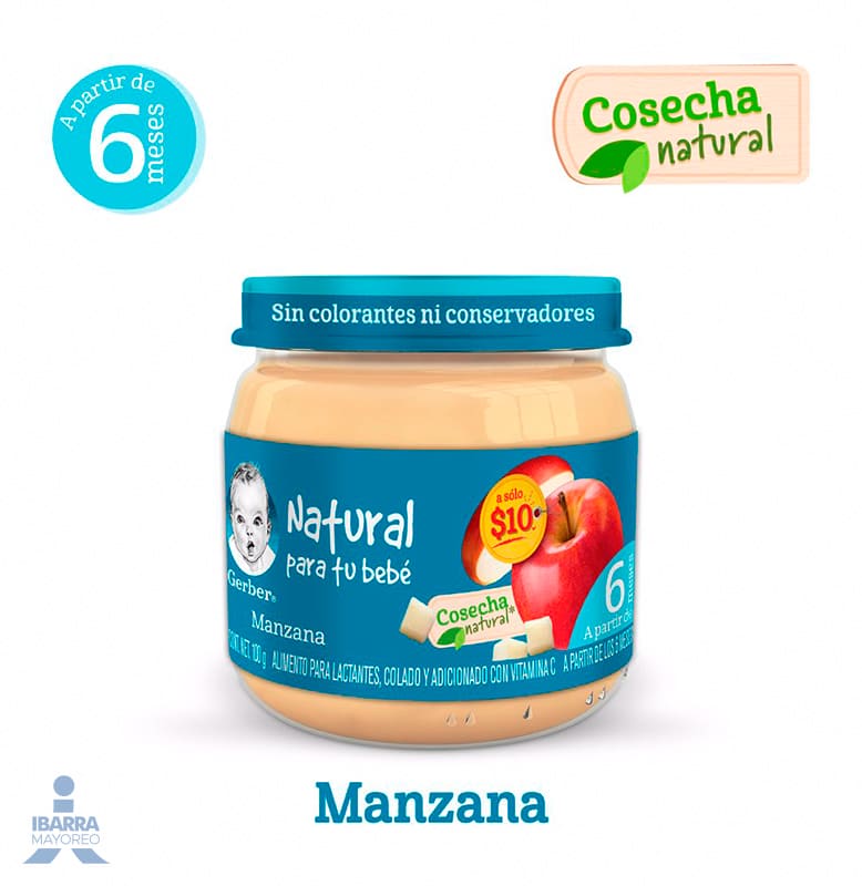 Gerber Colado Manzana Etapa 2 100 g
