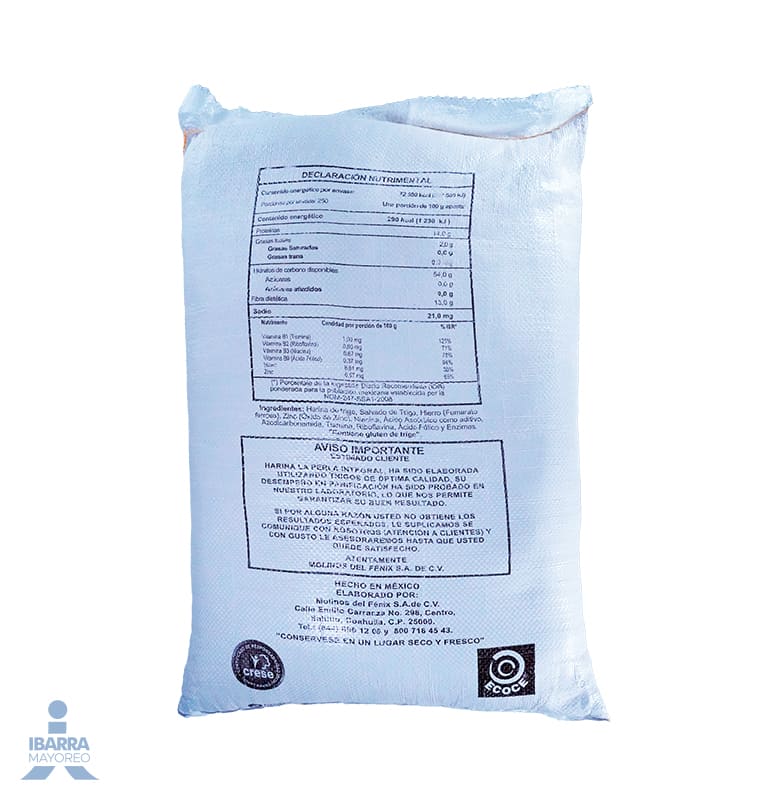 Harina de Trigo La Perla Integral 25 kg
