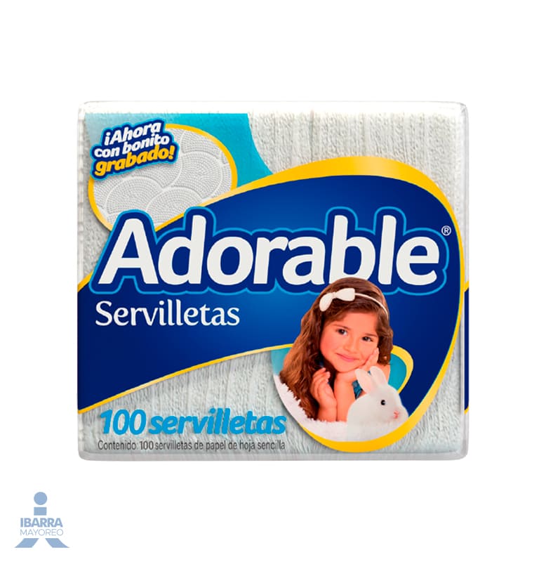 Servilleta Adorable 100 pzas.