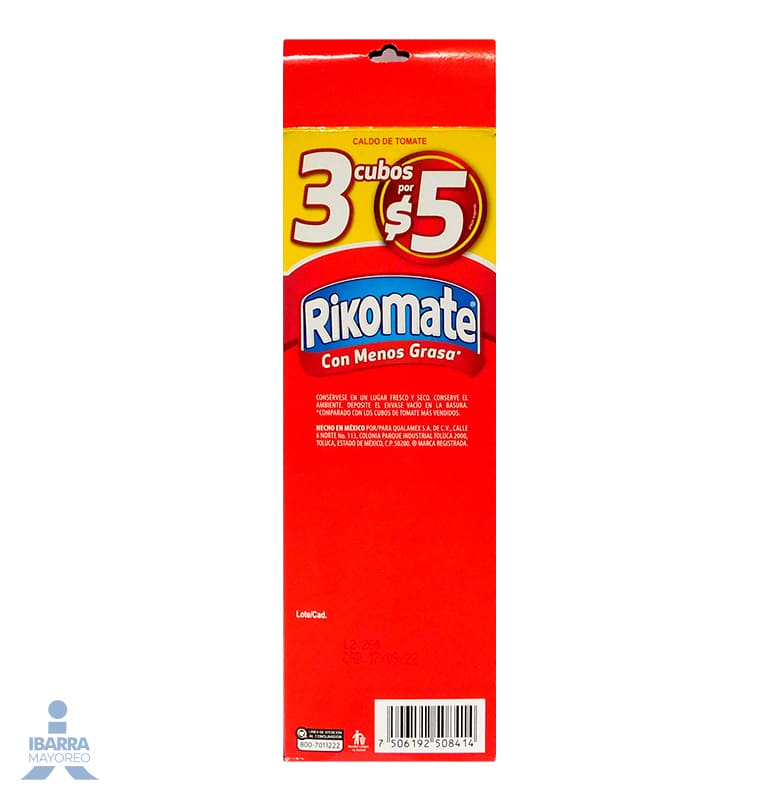 Caldo Rikomate Exhibidor 15/3 pzas.
