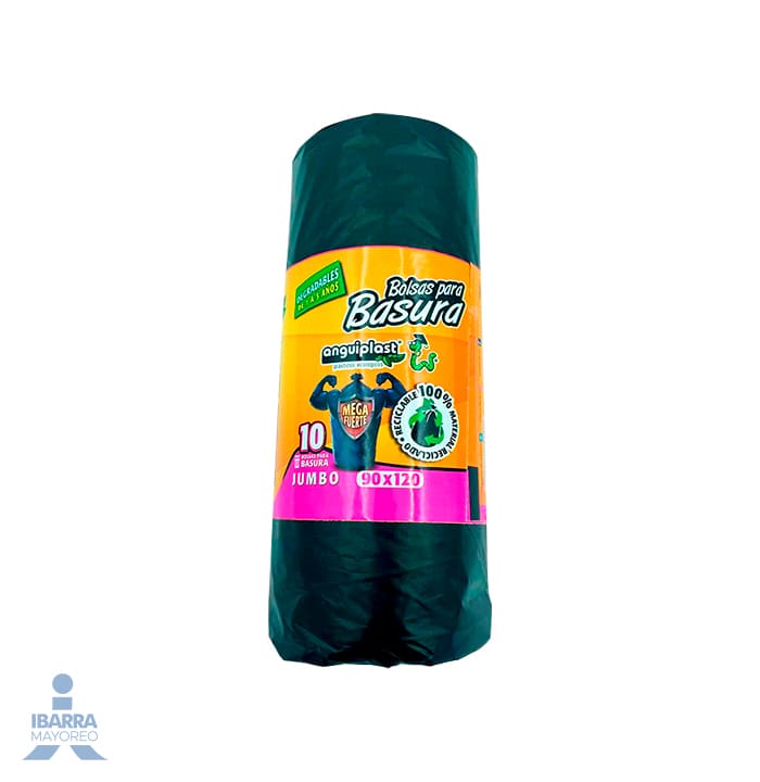 Bolsa para Basura Anguiplast Negra 90 x 120 1 rollo