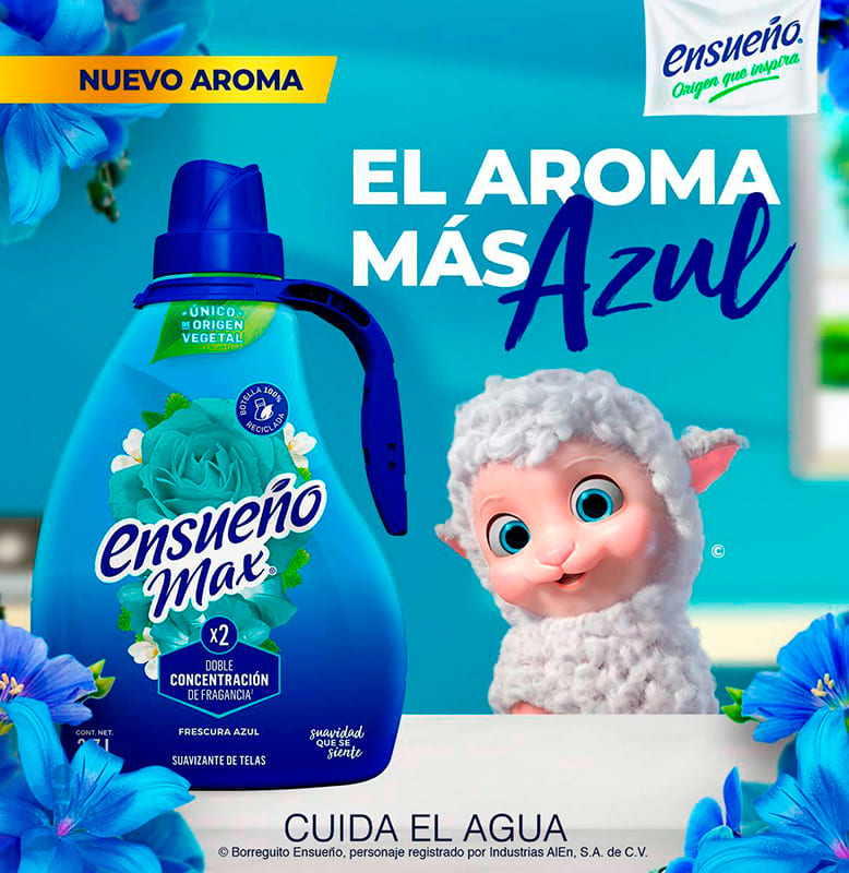 Suavizante Ensueño Max Frescura Azul 850 ml