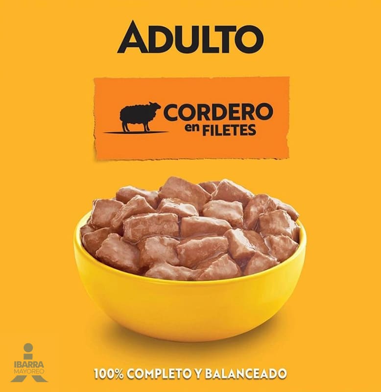 Alimento Pedigree Adulto Cordero 100 g