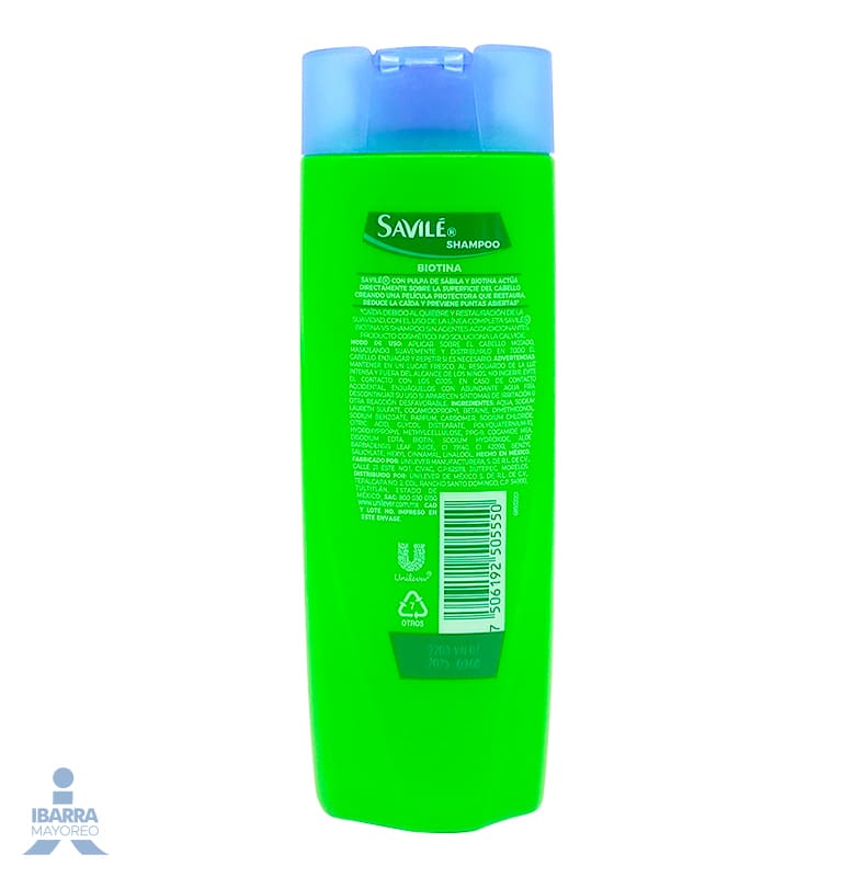 Shampoo Savilé Biotina 180 ml