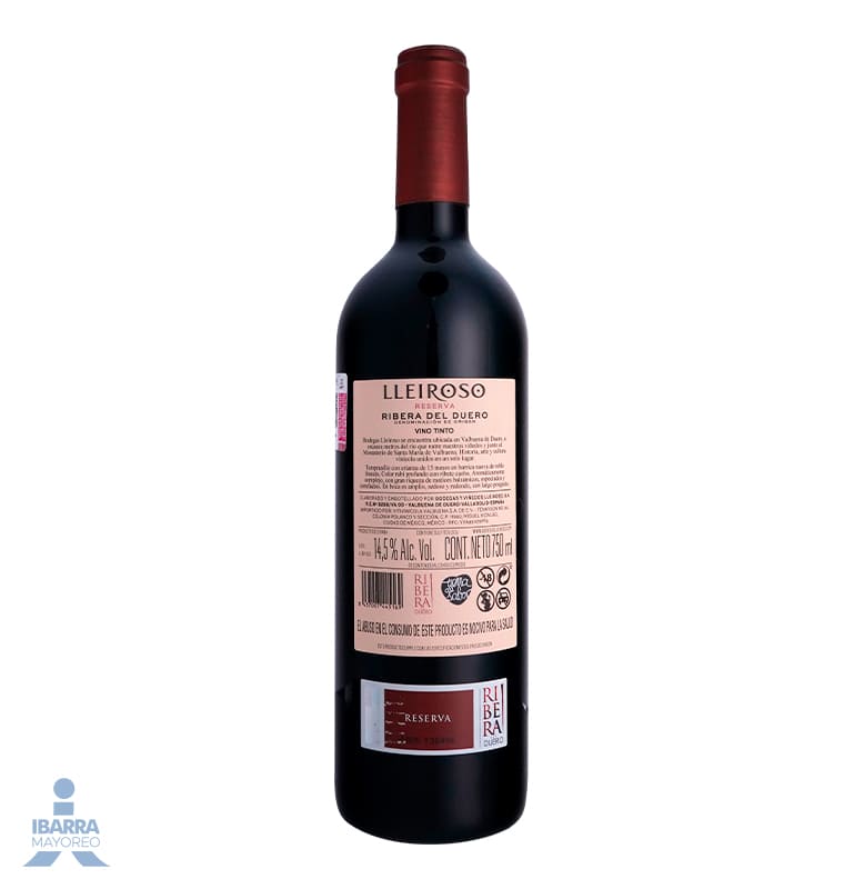 Vino Tinto Lleiroso Reserva 750 ml