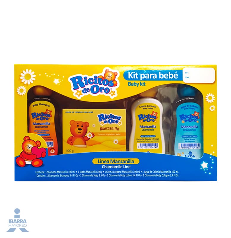 Kit Ricitos de Oro para Bebé 4 pzas.