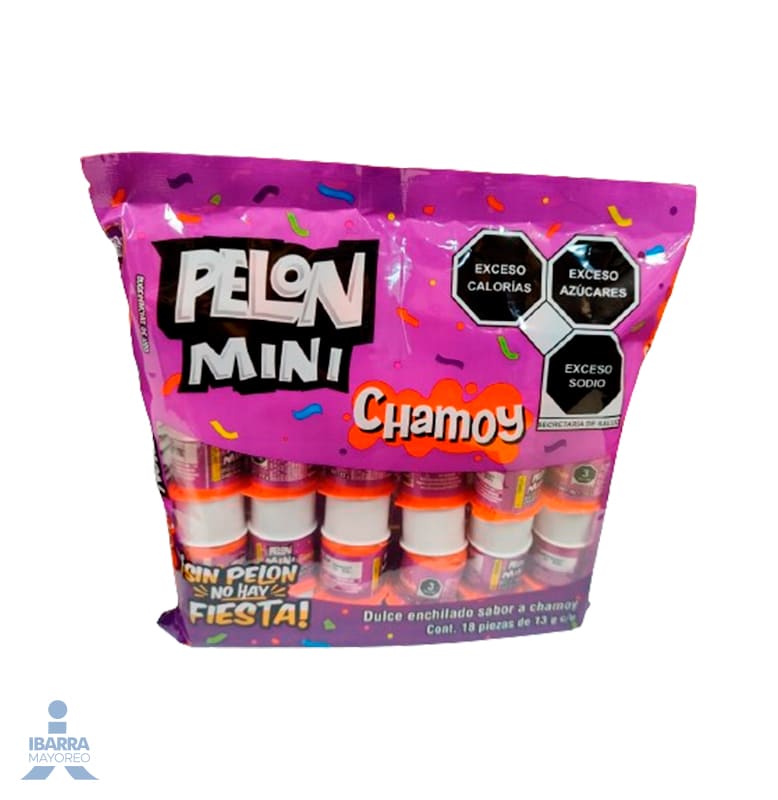 Dulce Pelón Pelo Rico Chamoy Mini 18 pzas.