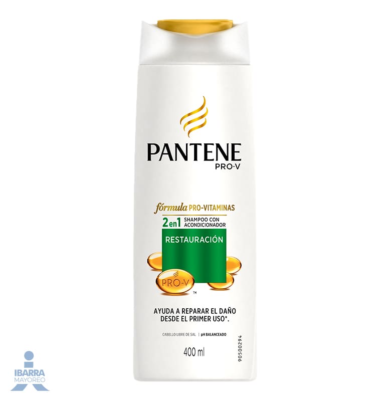 Shampoo Pantene Restauración 2 en 1 400 ml