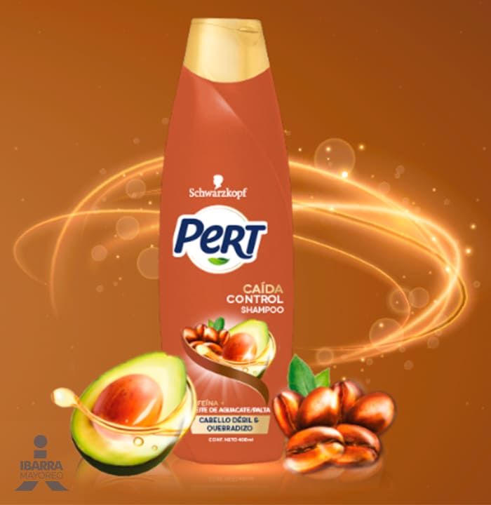 Shampoo Pert Control Caída Cafeína con Aguacate 650 ml