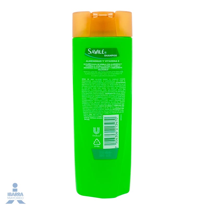 Shampoo Savilé Almendras 180 ml