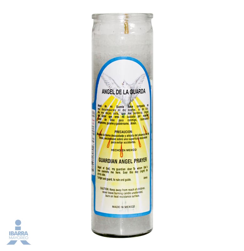 Veladora Luz Eterna Súper Extra Ángel de la Guarda