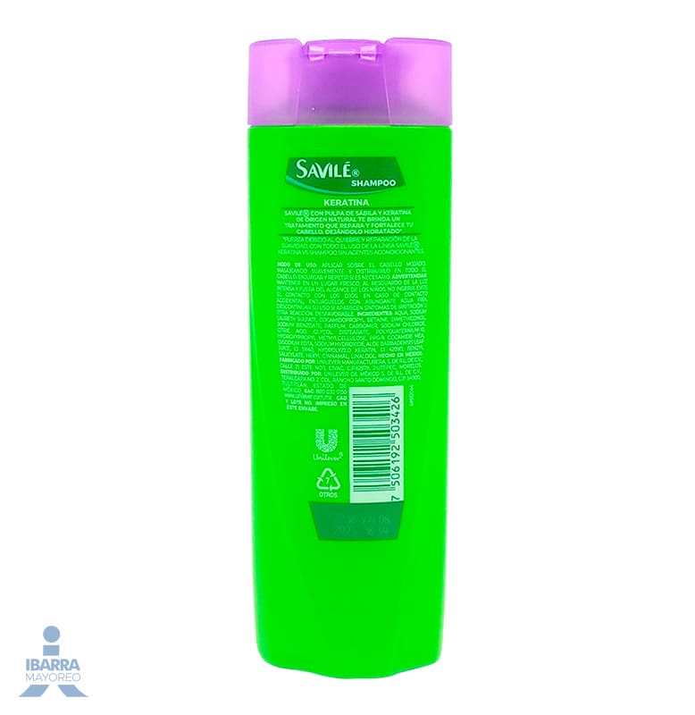Shampoo Savilé Keratina 180 ml