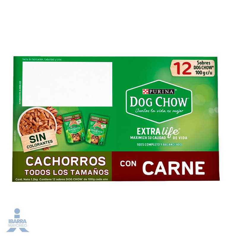 Alimento Purina Dog Chow Cachorro Carne 100 g