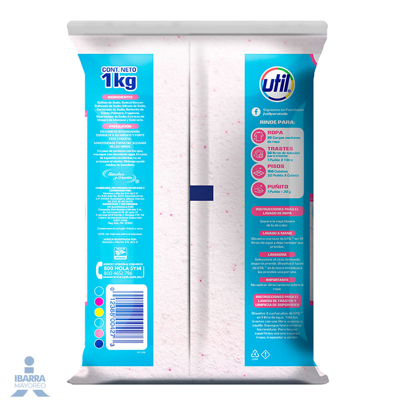Detergente Util Multiusos Blanco 1 kg