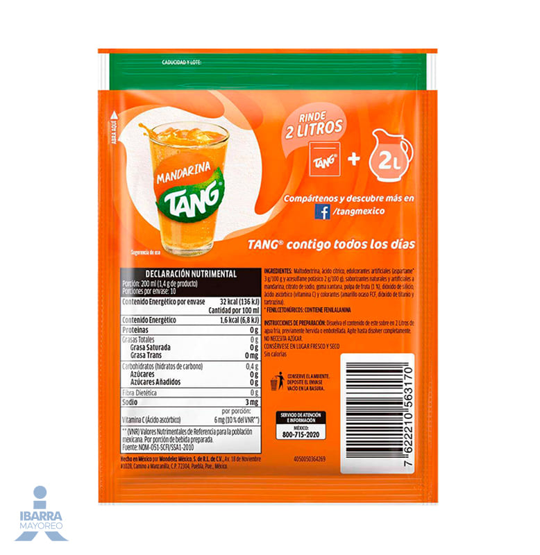 Refresco Tang Mandarina 14 g
