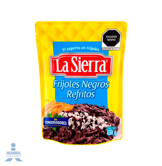 Frijol Negro Refrito La Sierra Bolsa 430 g