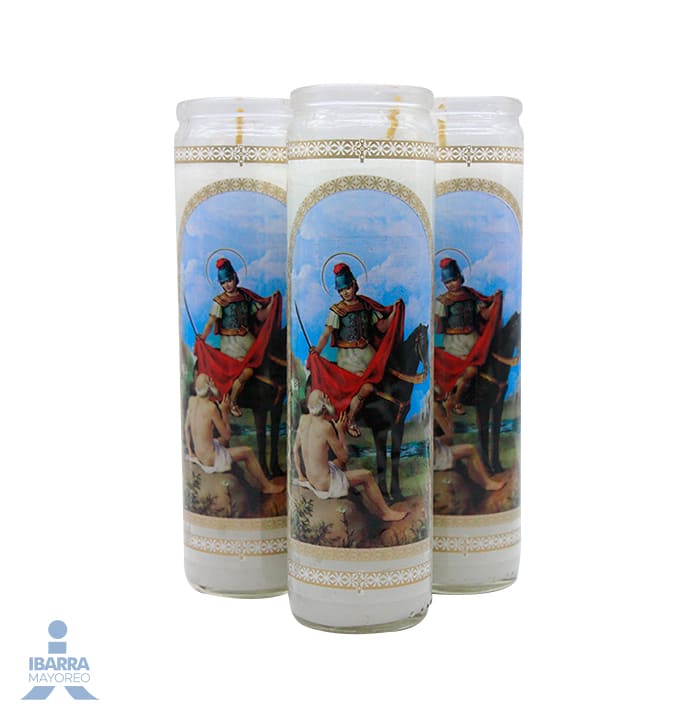 Veladora Luz Eterna Súper Extra San Martín Caballero