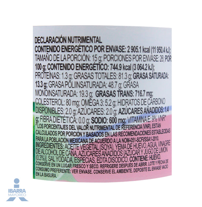 Mayonesa McCormick con Limón 390 g
