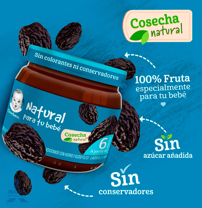 Gerber Colado Ciruela Pasa Etapa 2 100 g