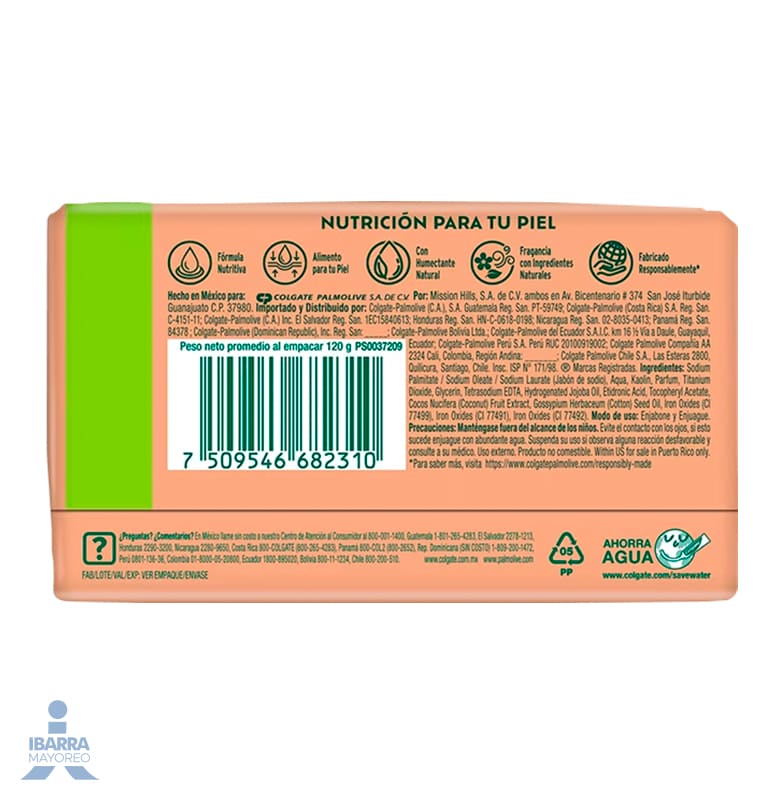 Jabón de tocador Palmolive Naturals Coco Algodón 120 g