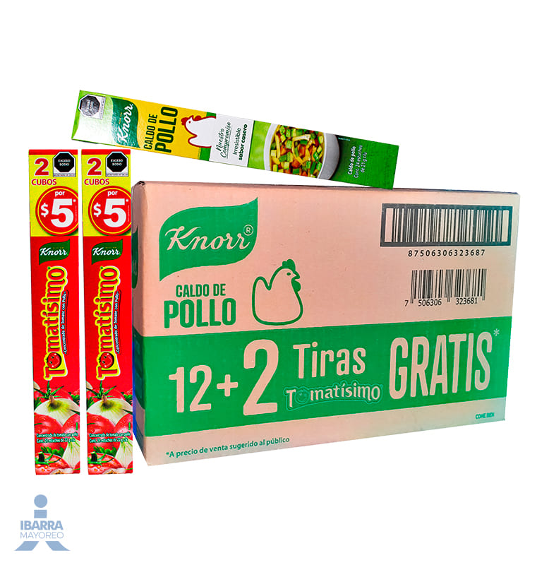 Knorr Suiza 12 pzas. + 2 Tomatísimo