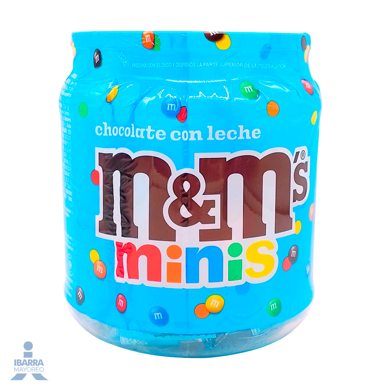Chocolate m&m Minis Vitrolero 44 pzas.