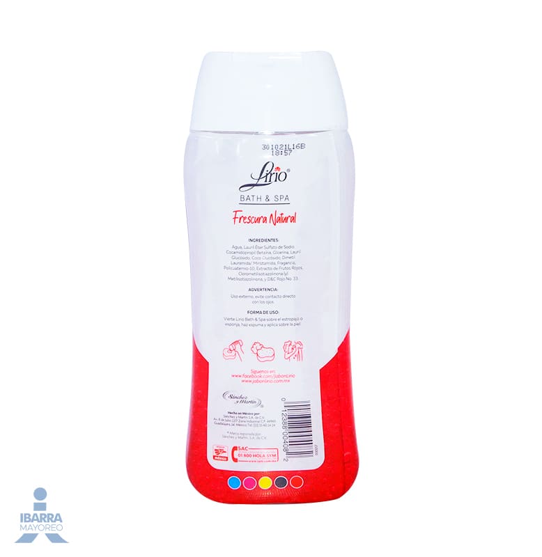 Jabón de tocador Lirio Frutos del Bosque líquido 400 ml