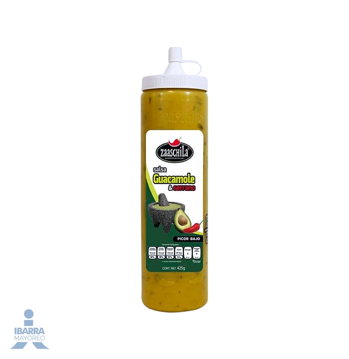 Salsa Guacamole Zaaschila Serrano Cremosa 425 g