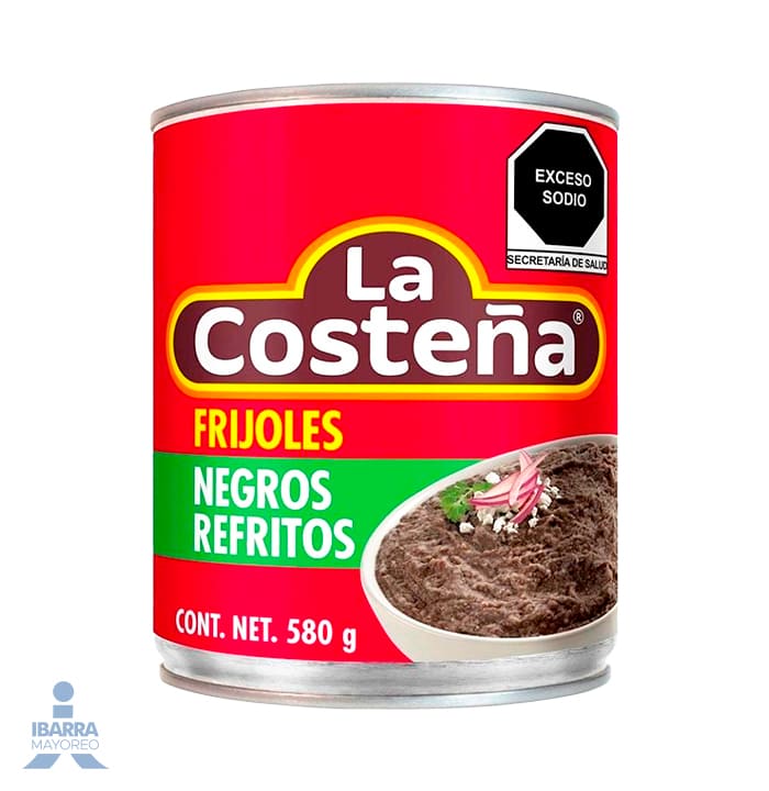 Frijol Negro Refrito La Costeña 580 g