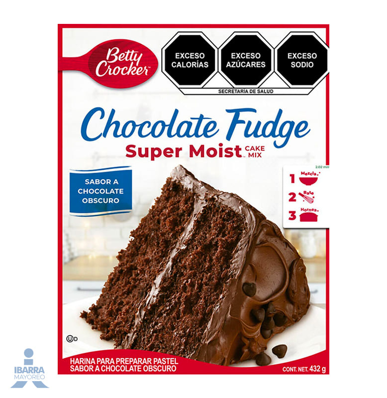 Harina para Pastel Betty Crocker Chocolate Fudge 375 g
