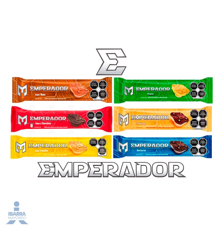 Galletas Gamesa Sándwich Emperador Surtido 25 pzas.