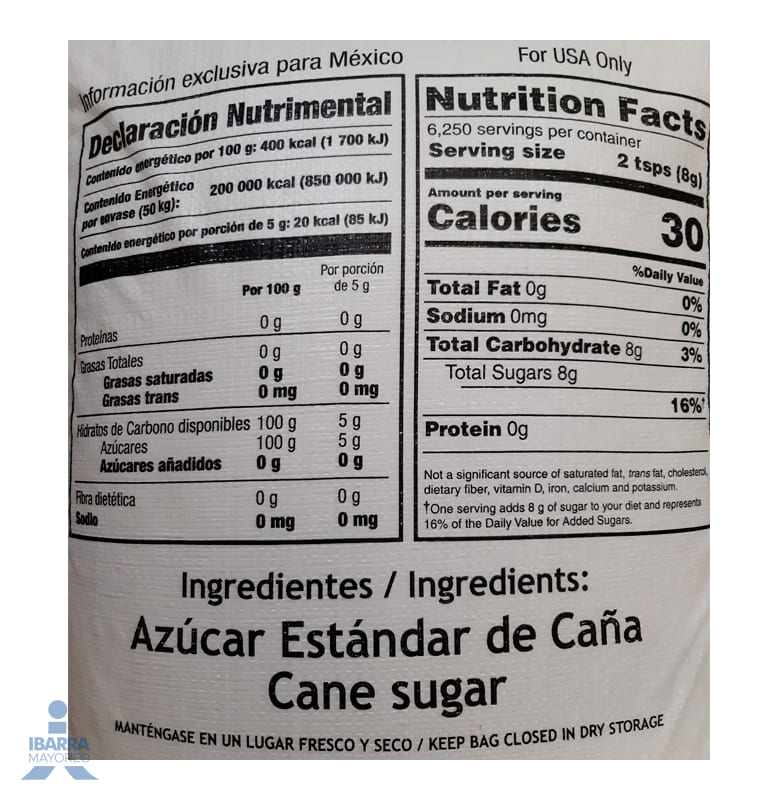 Azúcar Estándar 50 kg