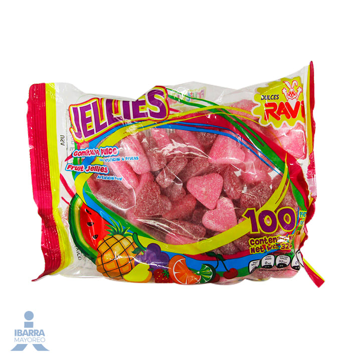 Goma Ravi Corazón 100 pzas.
