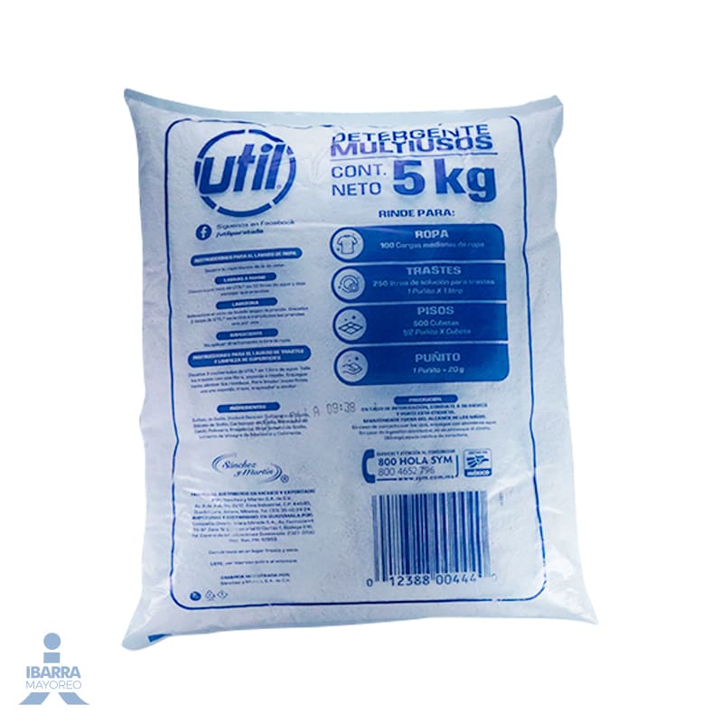 Detergente Util Multiusos Blanco 5 kg