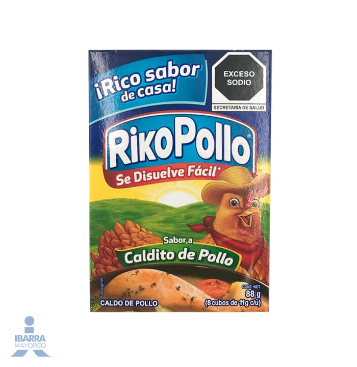 Caldo Riko Pollo 8 pzas.