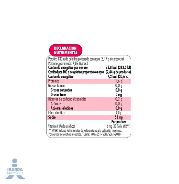 Gelatina Jell-o Cereza 25 g