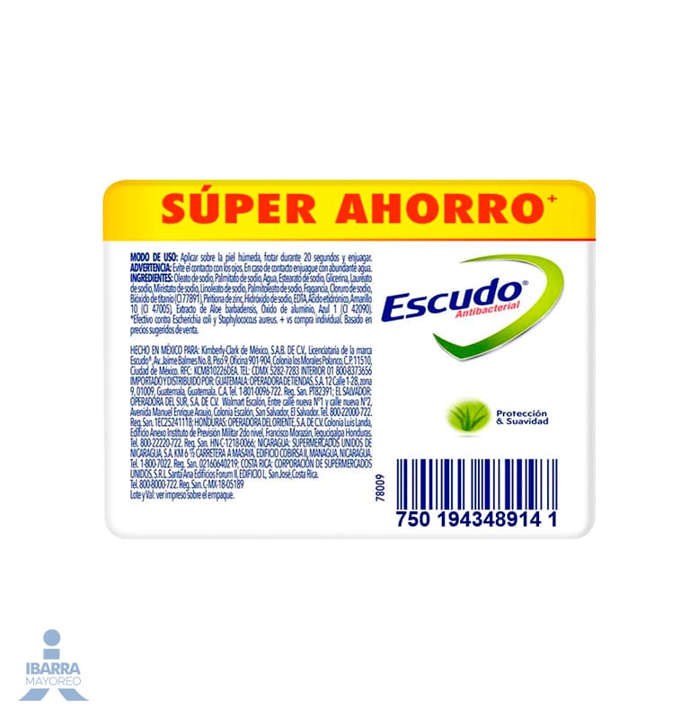 Jabón de tocador Escudo Verde 5/110 g