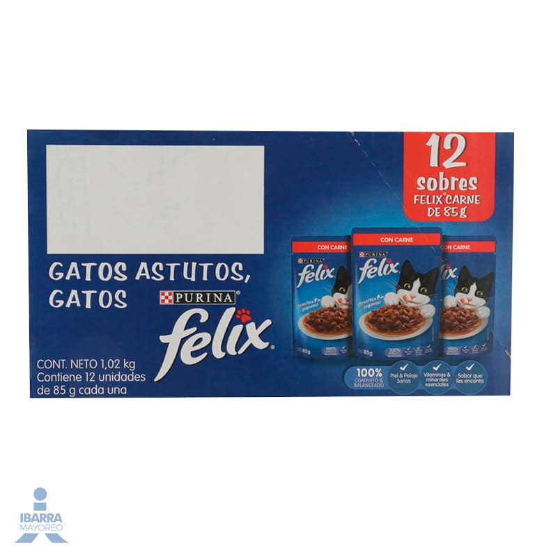 Alimento Purina Felix Carne 85 g