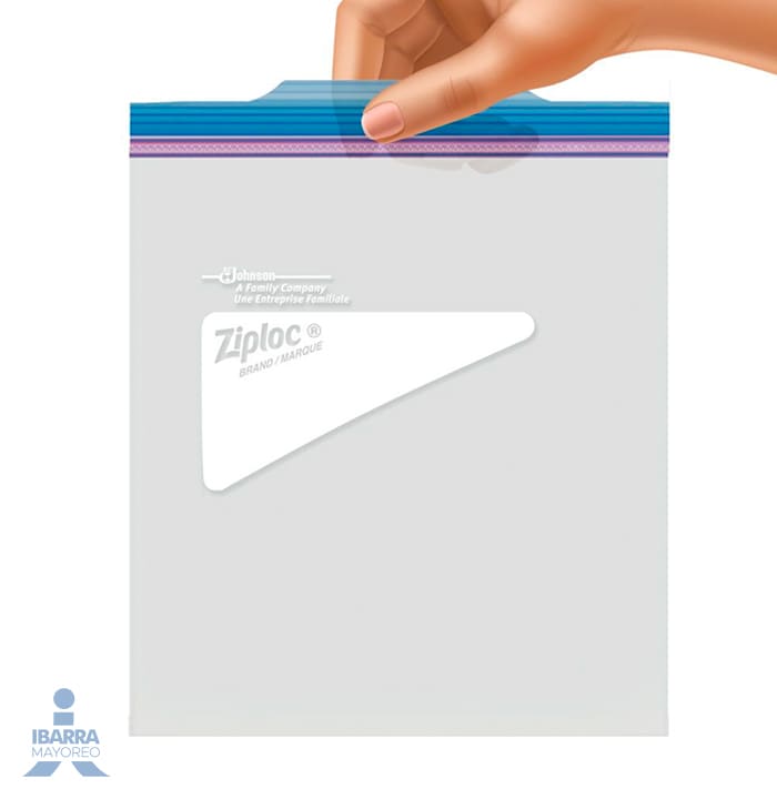 Bolsa Hermética Ziploc Guardar Mediana 25 pzas.