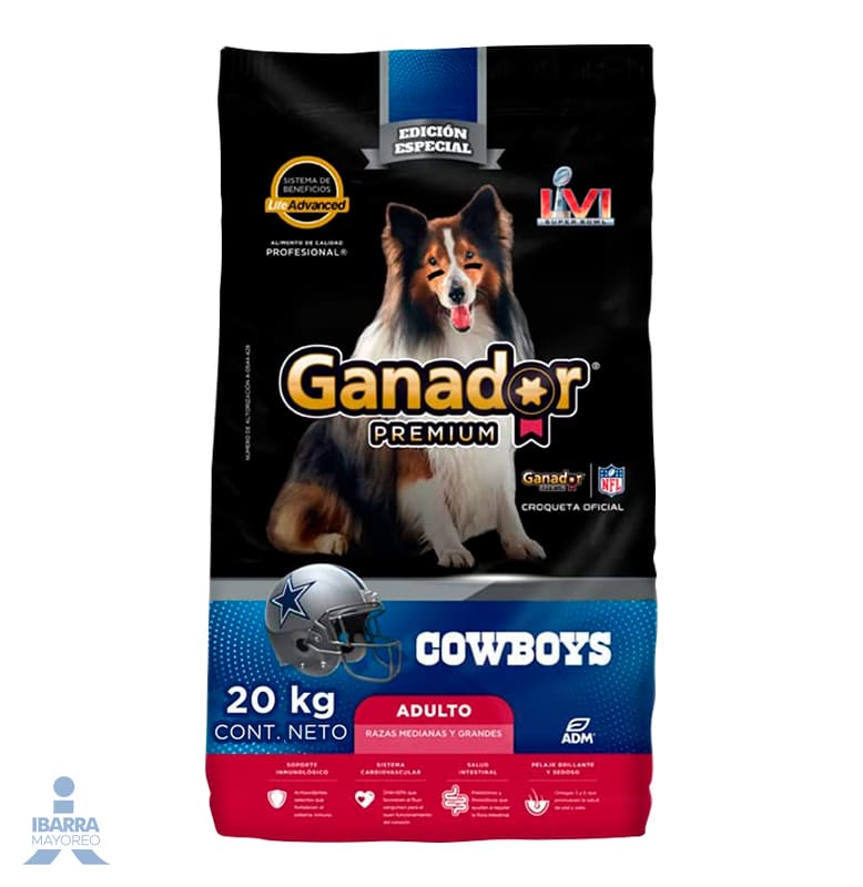 Alimento Ganador Premium Adulto 20 kg