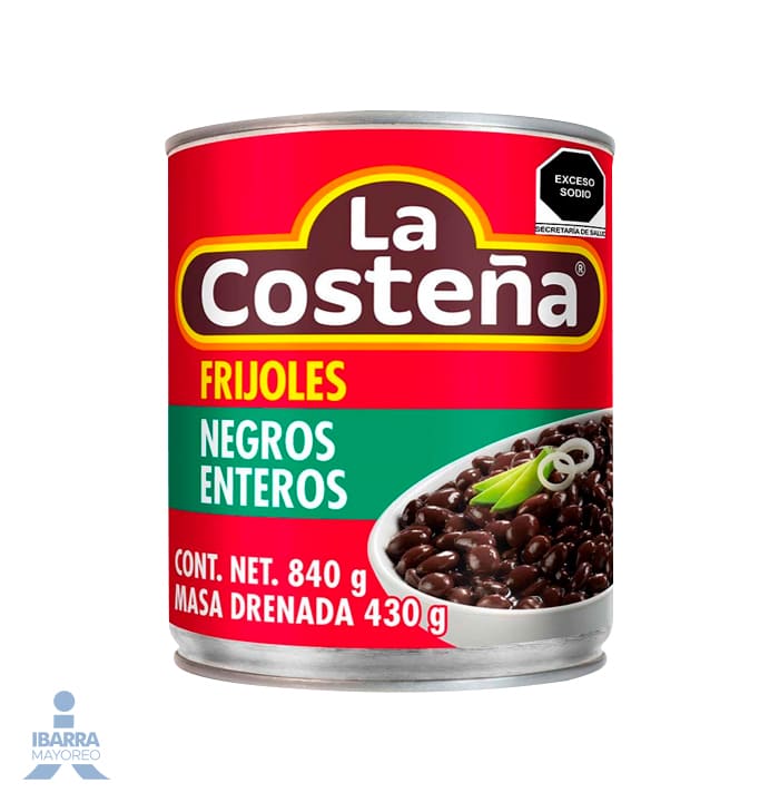 Frijol Negro Entero La Costeña 840 g