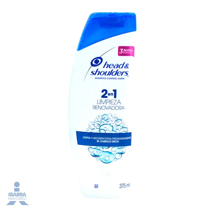 Shampoo Head & Shoulders Limpieza Renovadora 2 en 1 375 ml