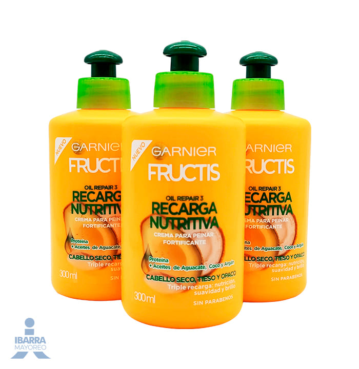 Crema para peinar Fructis Recarga Nutritiva 300 ml
