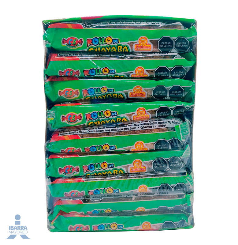 Dulce Las Delicias Rollo de Guayaba 16 pzas.